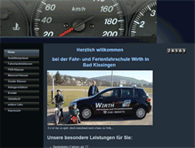 Tablet Screenshot of ferienfahrschule-wirth.de
